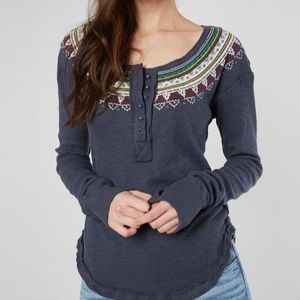 We the Free Fraisle Thermal Henly Top